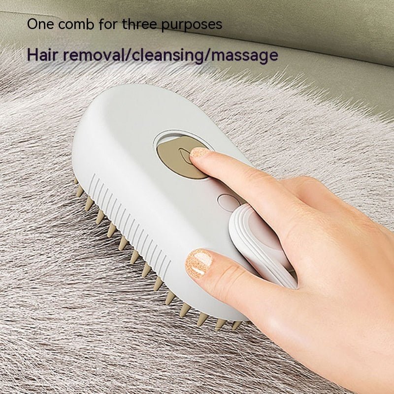 3-in-1 Electric Steam Pet Grooming Brush - Valence & Co.