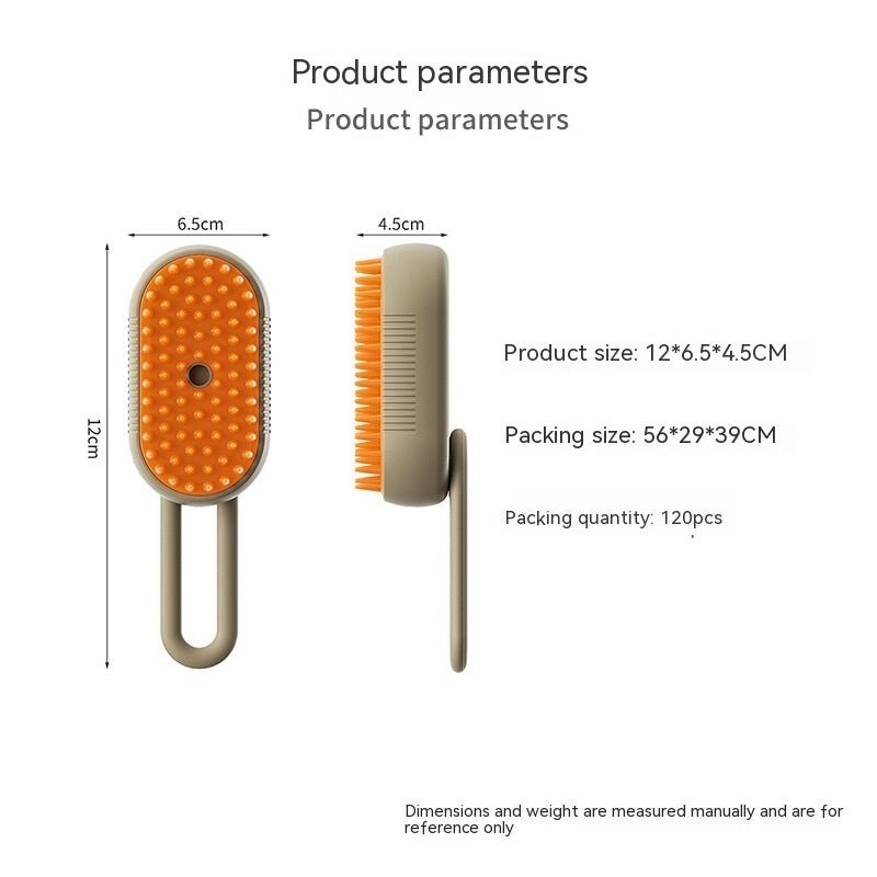 3-in-1 Electric Steam Pet Grooming Brush - Valence & Co.