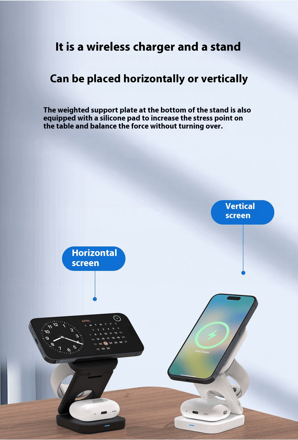 3 IN 1 FOLDABLE WIRELESS CHARGER - Valence & Co.