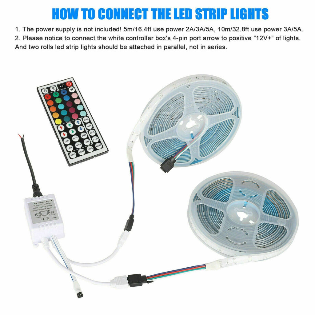 32FT Waterproof LED Strip Lights with Remote - Valence & Co.