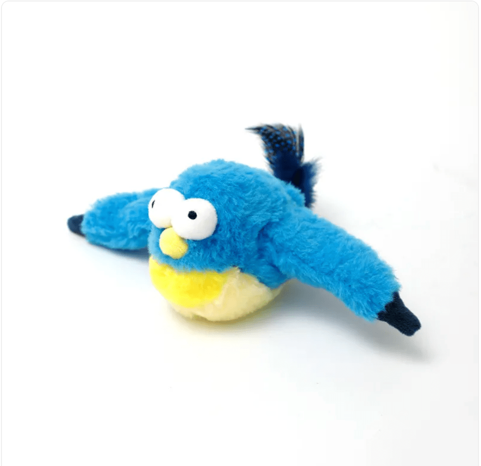Interactive Plush Pet Toy - Sound & Motion Jumping Fish or Flapping Bird - Valence & Co.