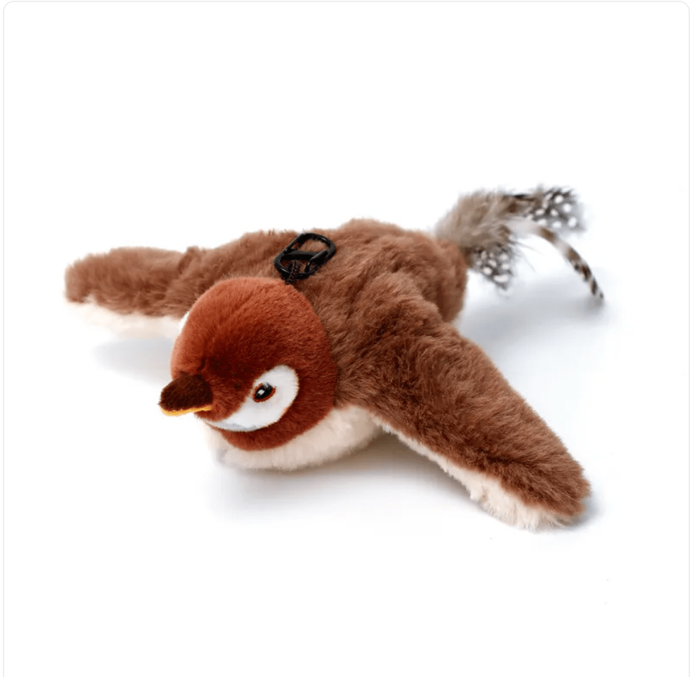Interactive Plush Pet Toy - Sound & Motion Jumping Fish or Flapping Bird - Valence & Co.