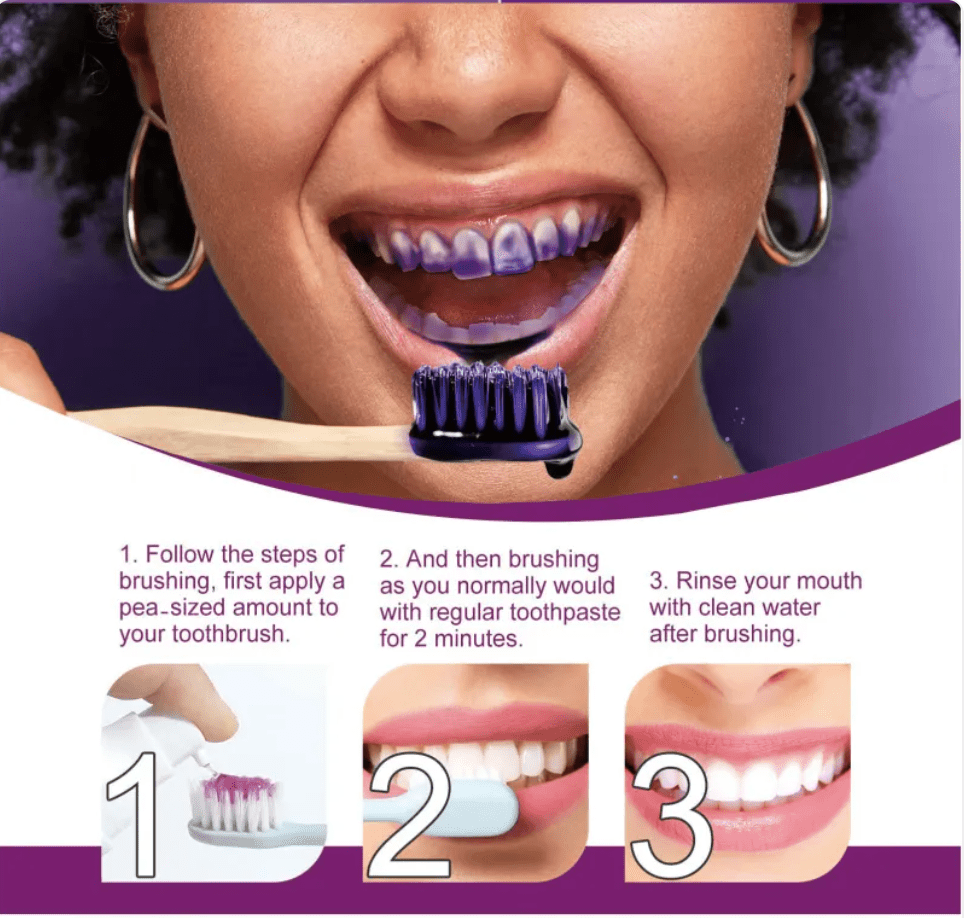 Purple Teeth Whitening Toothpaste - Valence & Co.