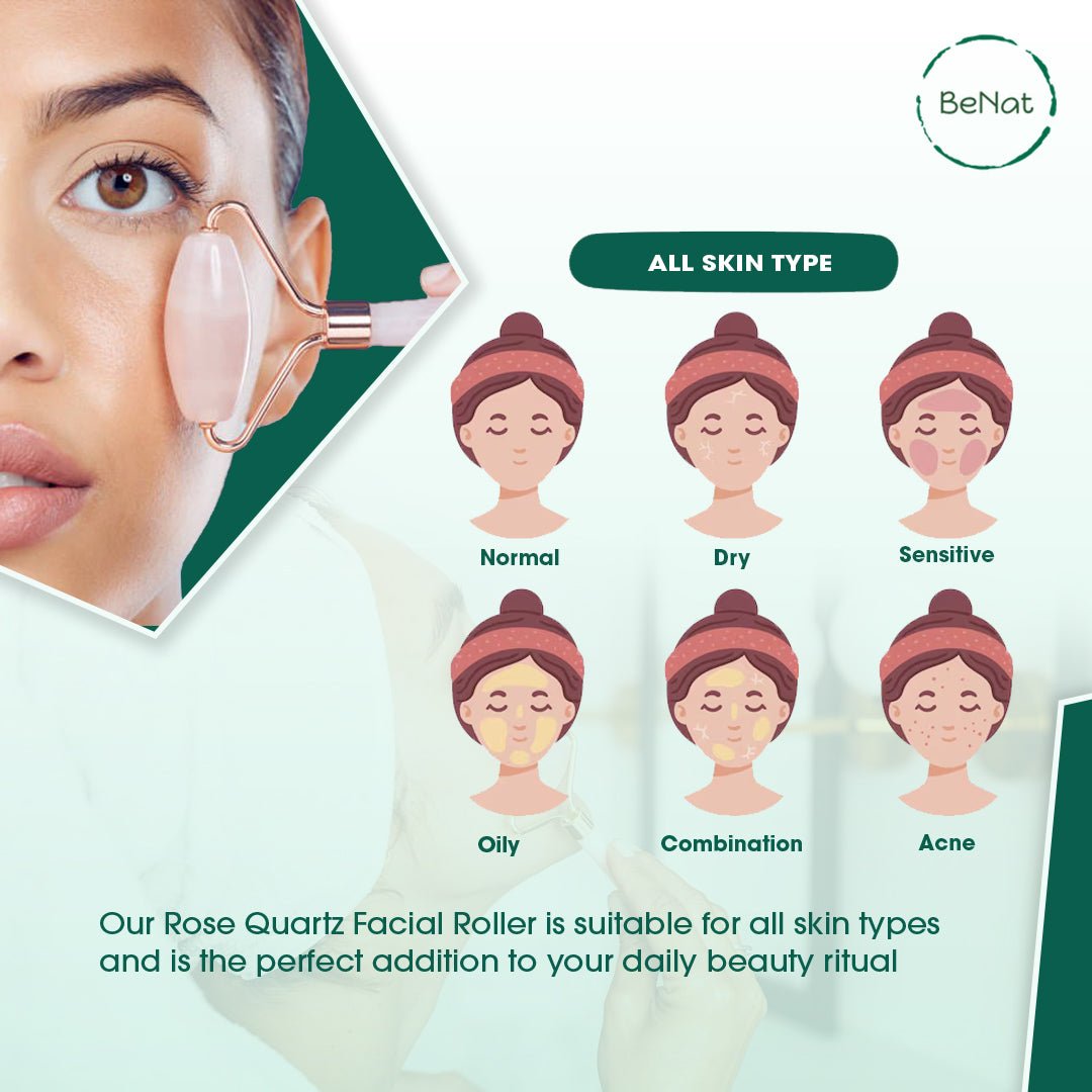 Rose Quartz Face Roller - Valence & Co.