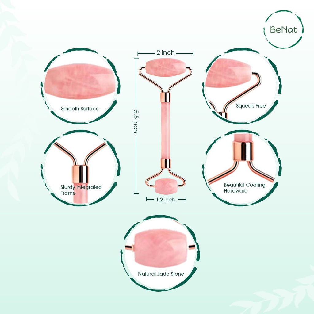 Rose Quartz Face Roller - Valence & Co.