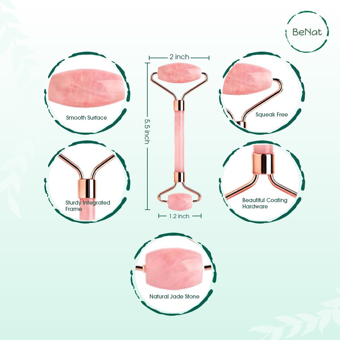Rose Quartz Face Roller - Valence & Co.