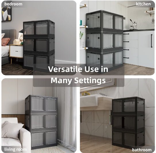 Transparent Stackable Storage Bins - Valence & Co.