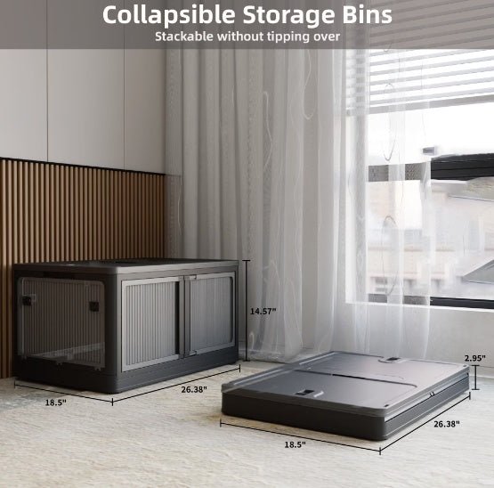Transparent Stackable Storage Bins - Valence & Co.